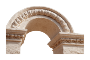 Ornate stone archway with intricate carvings highlighting classical architecture png