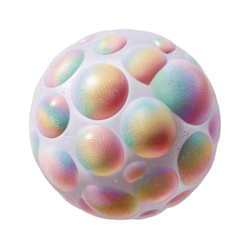 irisierend Blase Kugel mit mehrfarbig gerundet Oberfläche Muster png