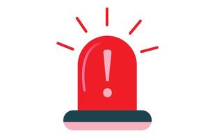 Red Emergency Alarm Siren Icon vector