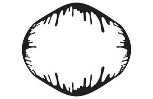Dripping Paint Border Frame Art vector