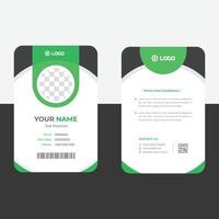 Professional ID Card Design Editable Badges vector