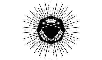 Starburst Emblem Elements vector