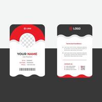 ID Card Design Editable Badge Templates vector
