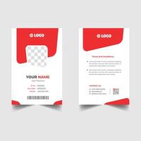 Premium ID Card Design Editable Badge Templates vector
