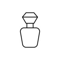 Perfume Outline Line Icon for Graphic and Web Design, Apps, Adverts, Various Cards vector