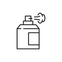 Perfume Simple Line Icon for Graphics, Designs, Books, Adverts, Apps vector