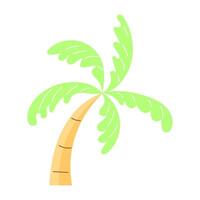 Simple Graphic Illustration of Coconut Tree vector