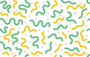 wave line seamless pattern background with trendy color vector
