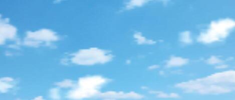 Blue sky with white clouds vector