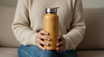 a bamboo tumbler photo