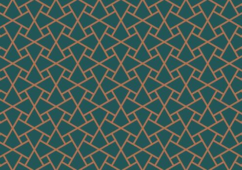 sin costura geométrico modelo con enclavamiento triangular formas, creando un moderno resumen diseño en un embaldosado disposición. ideal para antecedentes y decorativo usar. vector