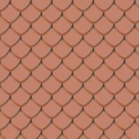 A seamless, detailed roof tile pattern with a 3D effect, resembling classic terracotta tiles. Perfect for architectural backgrounds, construction visuals, and traditional design projects. vector