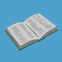 an illustration of an open book with visible pages, ideal for concepts related to reading, education, knowledge, and literature, presented in a minimal and clean style. vector