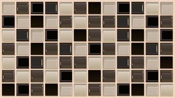 Modern abstract tile pattern with soft shadows and neutral tones, ideal for backgrounds, digital design, or interior mockups. vector