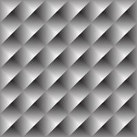 Seamless geometric pattern with metallic diamond tiles in a 3D gradient style, perfect for modern backgrounds and surfaces. vector