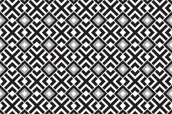 Bold black and white geometric tile pattern with diamond and cross motifs, ideal for backgrounds, textiles, and modern decorative design.
