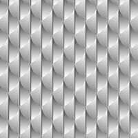 Elegant seamless silver pattern with 3D curved scale shapes and soft gradients, ideal for luxury backgrounds and modern surface designs. vector