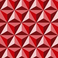 Seamless geometric triangle tile pattern with 3D illusion, perfect for backgrounds, wallpapers, textiles, and surface design projects. vector