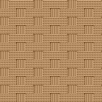 Seamless woven basket texture in natural brown tones, ideal for backgrounds, packaging, and textile design with a realistic, handcrafted look. vector