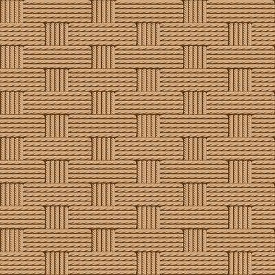 Seamless woven basket texture in natural brown tones, ideal for backgrounds, packaging, and textile design with a realistic, handcrafted look.