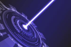 Digital laser technology illustration vector