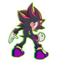 Shadow the Hedgehog illustration vector