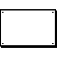 Pixel Art Blank Text box. Simple Rectangular for text png