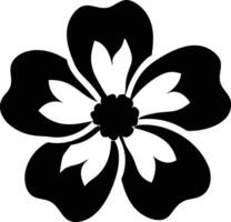 Elegant Black and White Flower Design Perfect for Printing Textile Decoration and Digital Projects vector