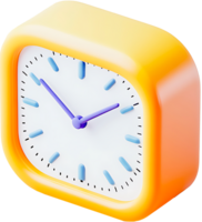 Vibrant 3D Clock A Colorful Timepiece for Design Projects png
