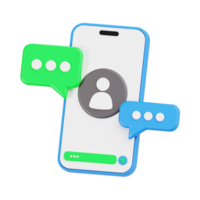 Smartphone Messaging Application Interface png