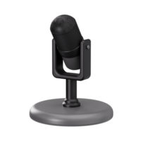 3D Studio Microphone on Stand png