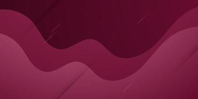 Abstract red wave color background. Simple wave fluid pattern element design. vector