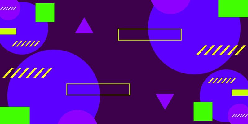 Abstract dark purple geometric background. Trendy shapes color shapes and lines pattern design.