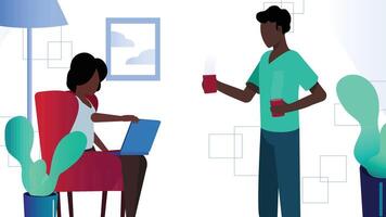Connecting Global Teams and Digital Nomads for Seamless Productivity vector