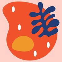 Contemporary Floral Abstract Matisse Element vector