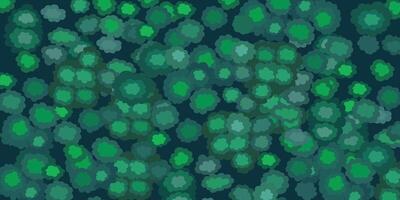 The Jungle in Green on Top View, Abstract Forest Scene Illustration. vector