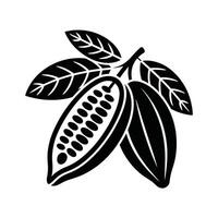 Cocoa pod icon illustration vector