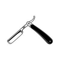 A razor with a handle and a blade vector