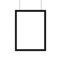 A black square hanging from a string png