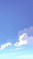 Clouds in a blue sky vector