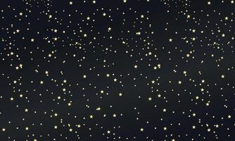 Starry Night Background with Glowing Lights and Sparkle Texture vector