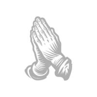 Illustration of Praying Hands A Symbol of Faith and Devotion vector