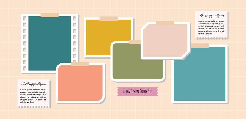 a Blank board Pictures or photos frame collage
