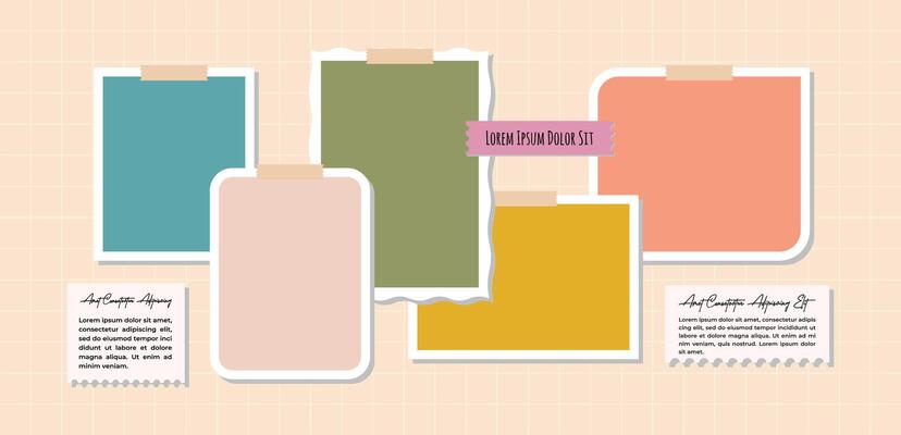 a Picture collage frames set collection