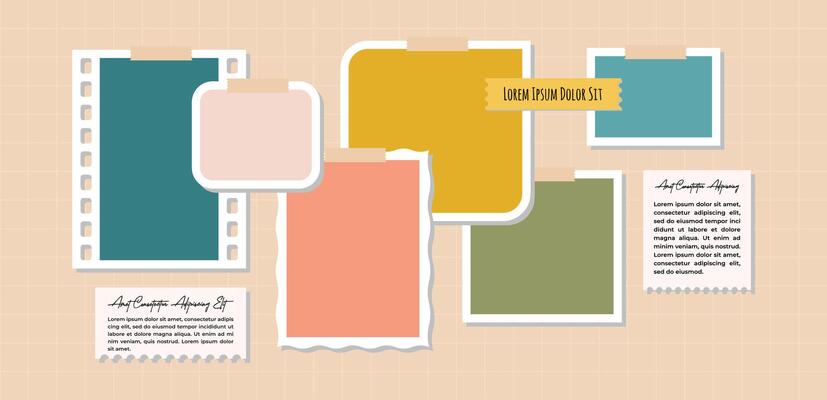 a Picture Photo frame collage modern concept template