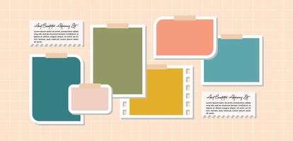 frame collage collection template vector