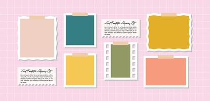 a Picture Blanck photo frame collage collection vector