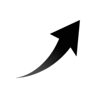 Upward Arrow Trajectory on Transparent Backdrop, Growth Icon, Strategic Direction png