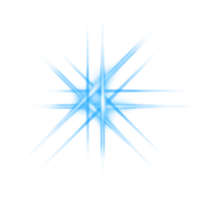 A blue starburst on transparent background png
