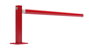 Security barrier for parking lot access control in urban setting during daytime hours png